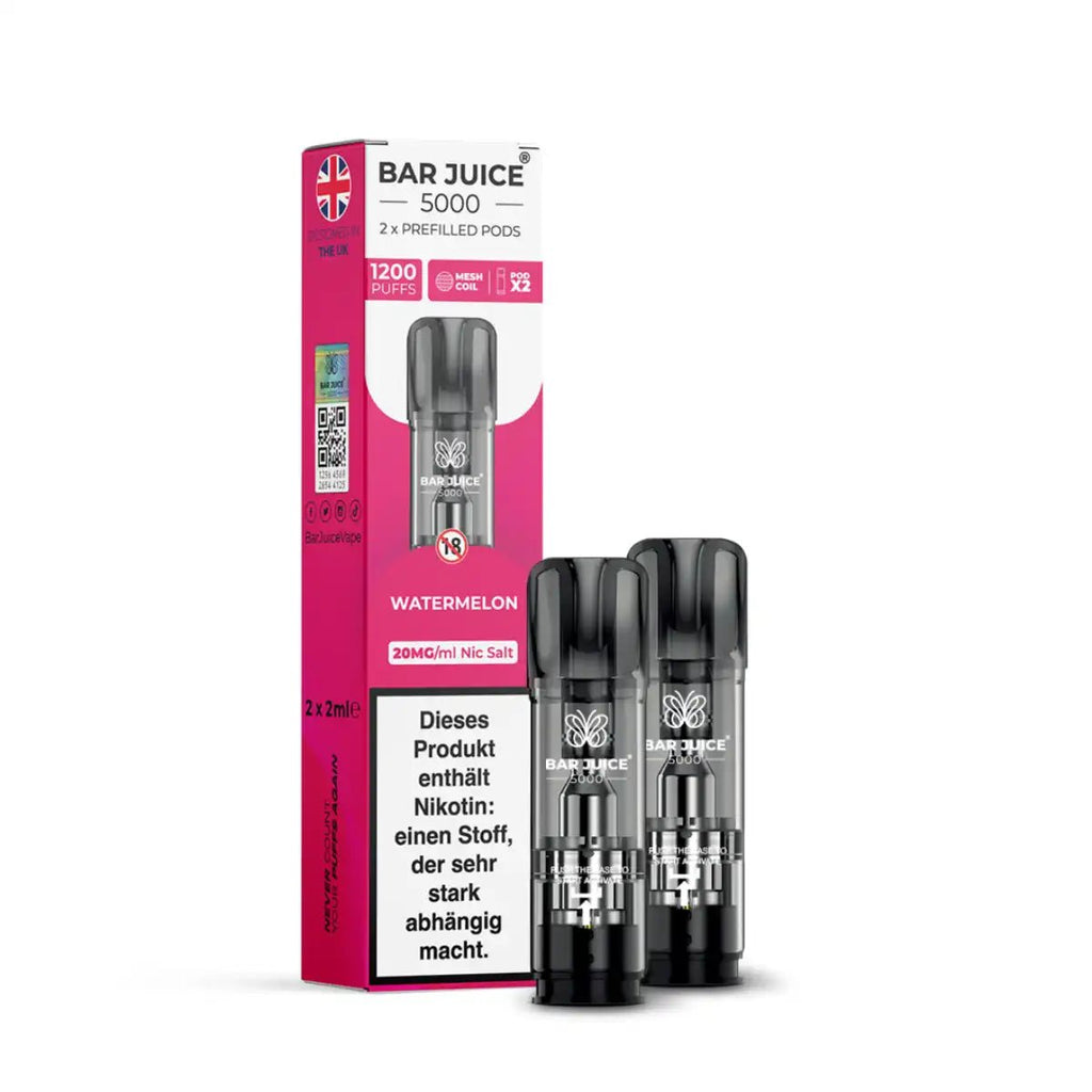 Bar Juice Pods 2er Pack – 20mg Nikotinsalz – Watermelon