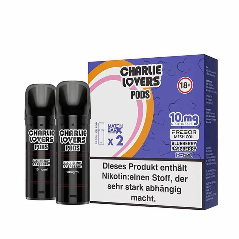 Charlie Lovers Pods Blueberry Raspberry