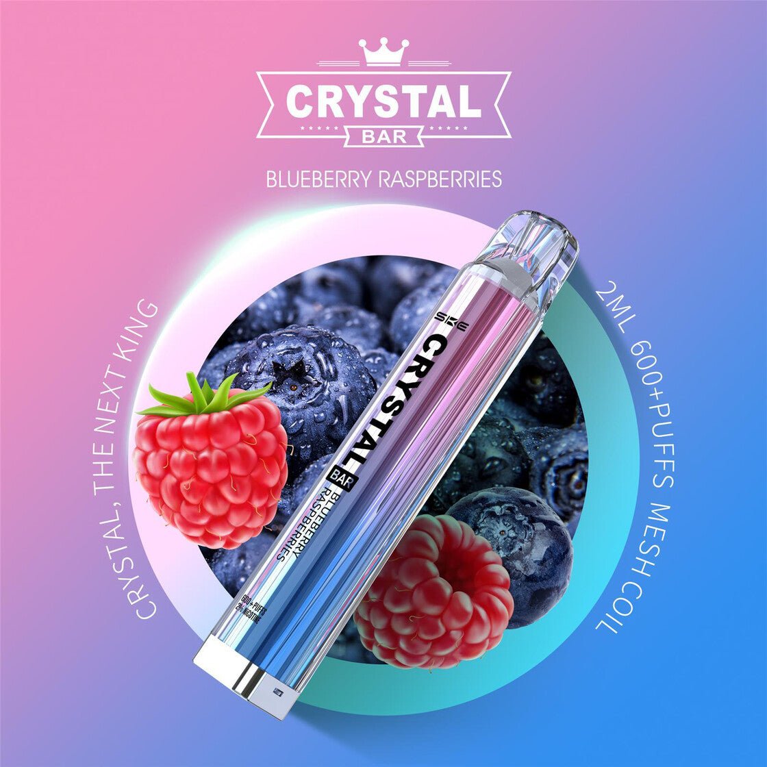 Crystal Bar Blueberry Raspberries - Vapechamp.de