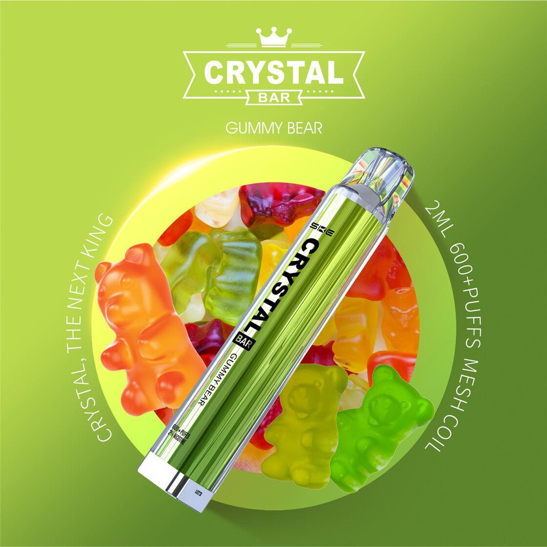 Crystal Bar Gummy Bear - Vapechamp.de
