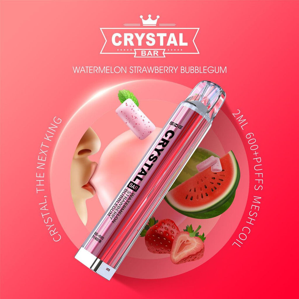 Crystal Bar Watermelon Strawberry Bubblegum - Vapechamp.de