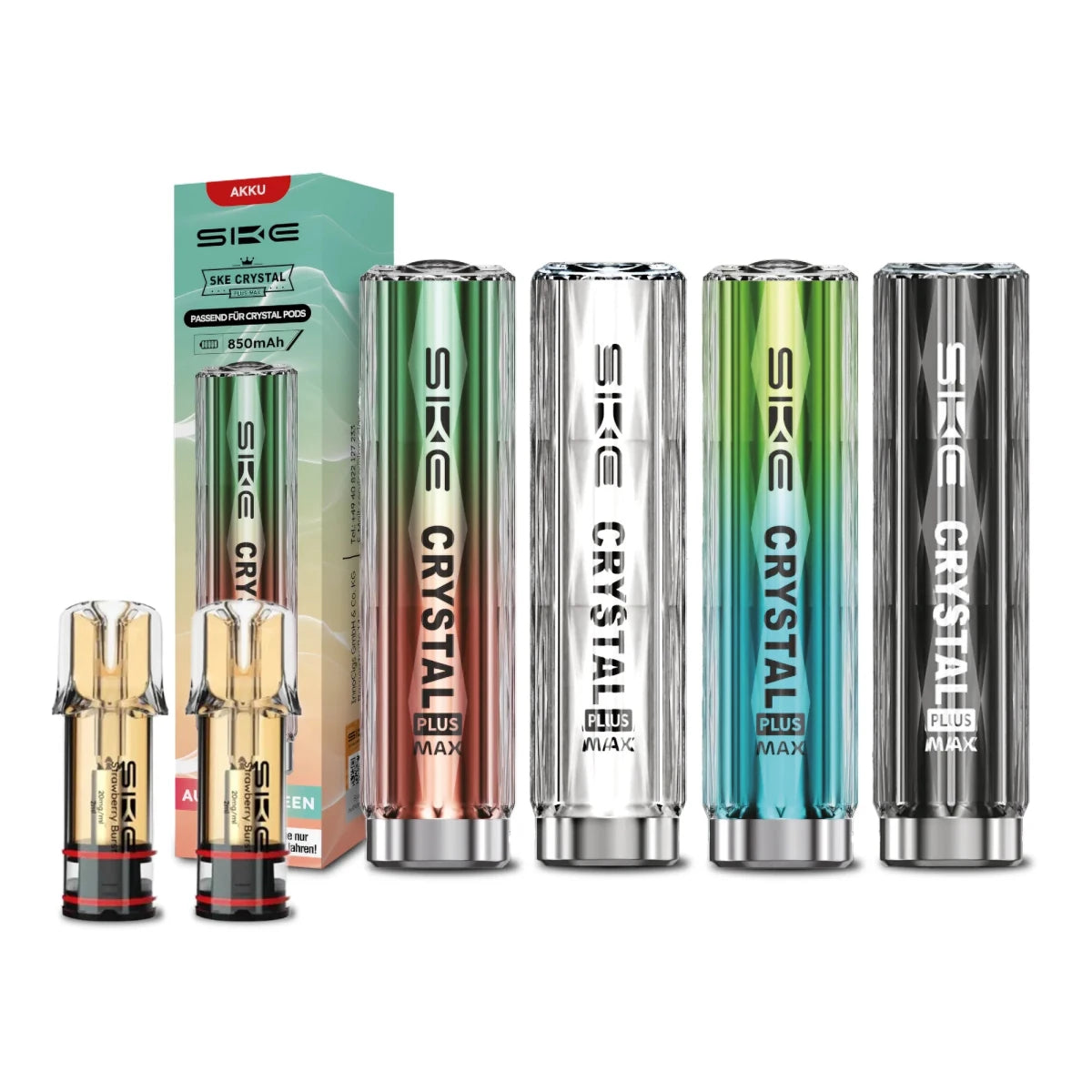 Crystal PLUS MAX Akku 850 mAh - Vapechamp.de