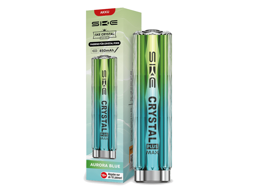 Crystal PLUS MAX Akku 850 mAh – Auroro Blue