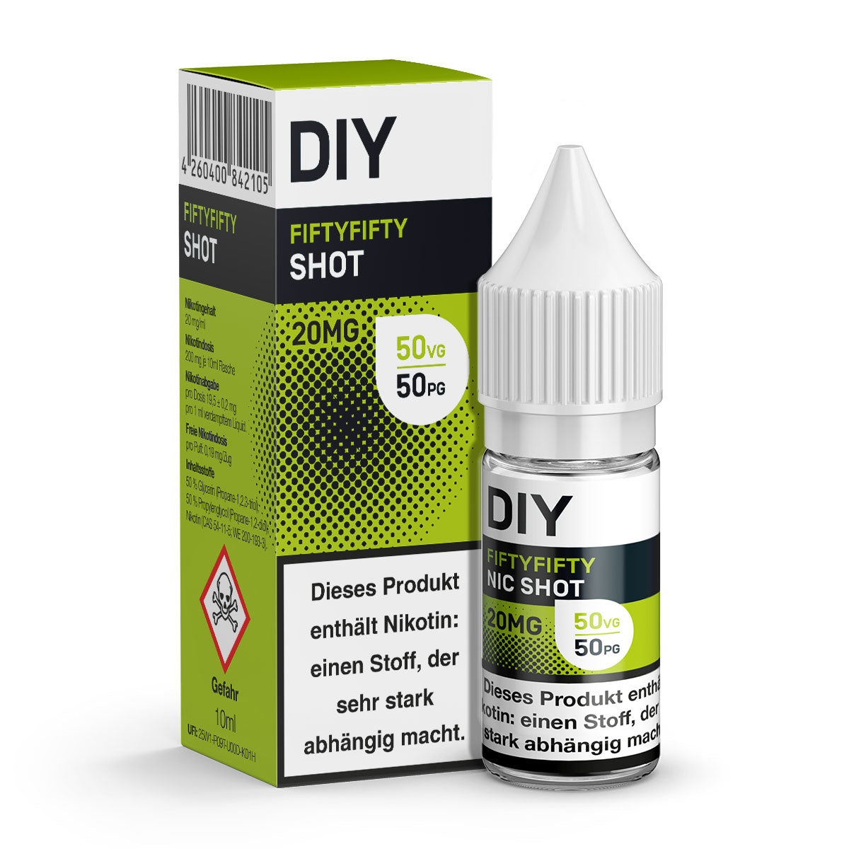 Nikotin Shot 20 mg/ml Standard, 50 VG / 50 PG