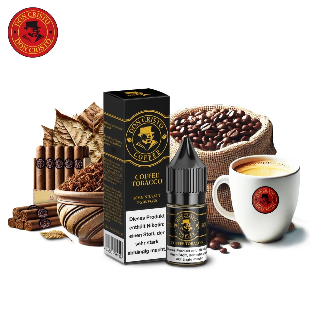 Don Cristo Coffee Tobacco Nikotinsalz - Liquid 20mg/ml - Vapechamp.de