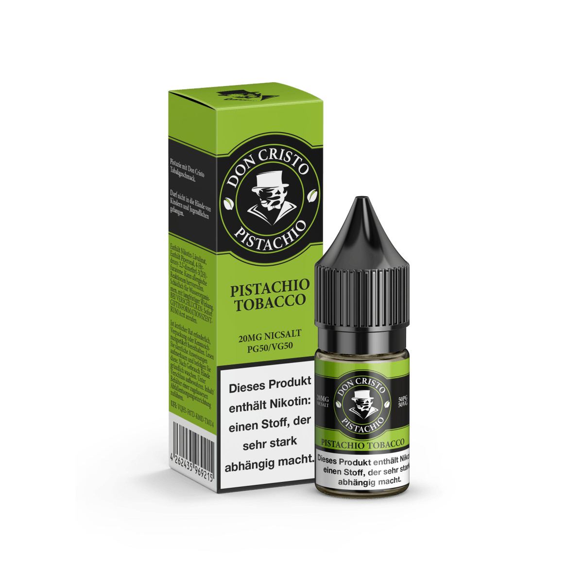 Don Cristo Pistachio Tobacco Nikotinsalz - Liquid 20mg/ml - Vapechamp.de