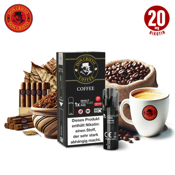 Don Cristo Pods Coffee - Tabak Kaffee - 20 mg/ml für ELFA