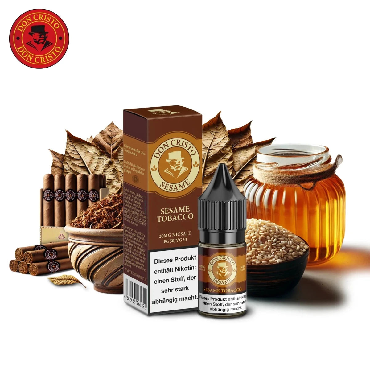 Don Cristo Sesame Tobacco Nikotinsalz - Liquid 20mg/ml - Vapechamp.de