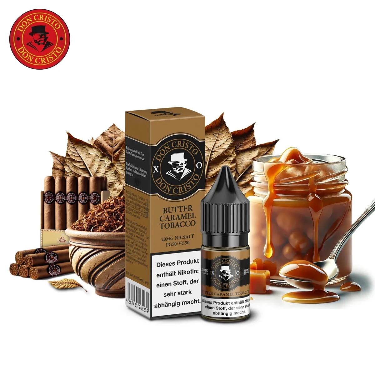 Don Cristo XO Butter Caramel Tobacco Nikotinsalz - Liquid 20mg/ml - Vapechamp.de