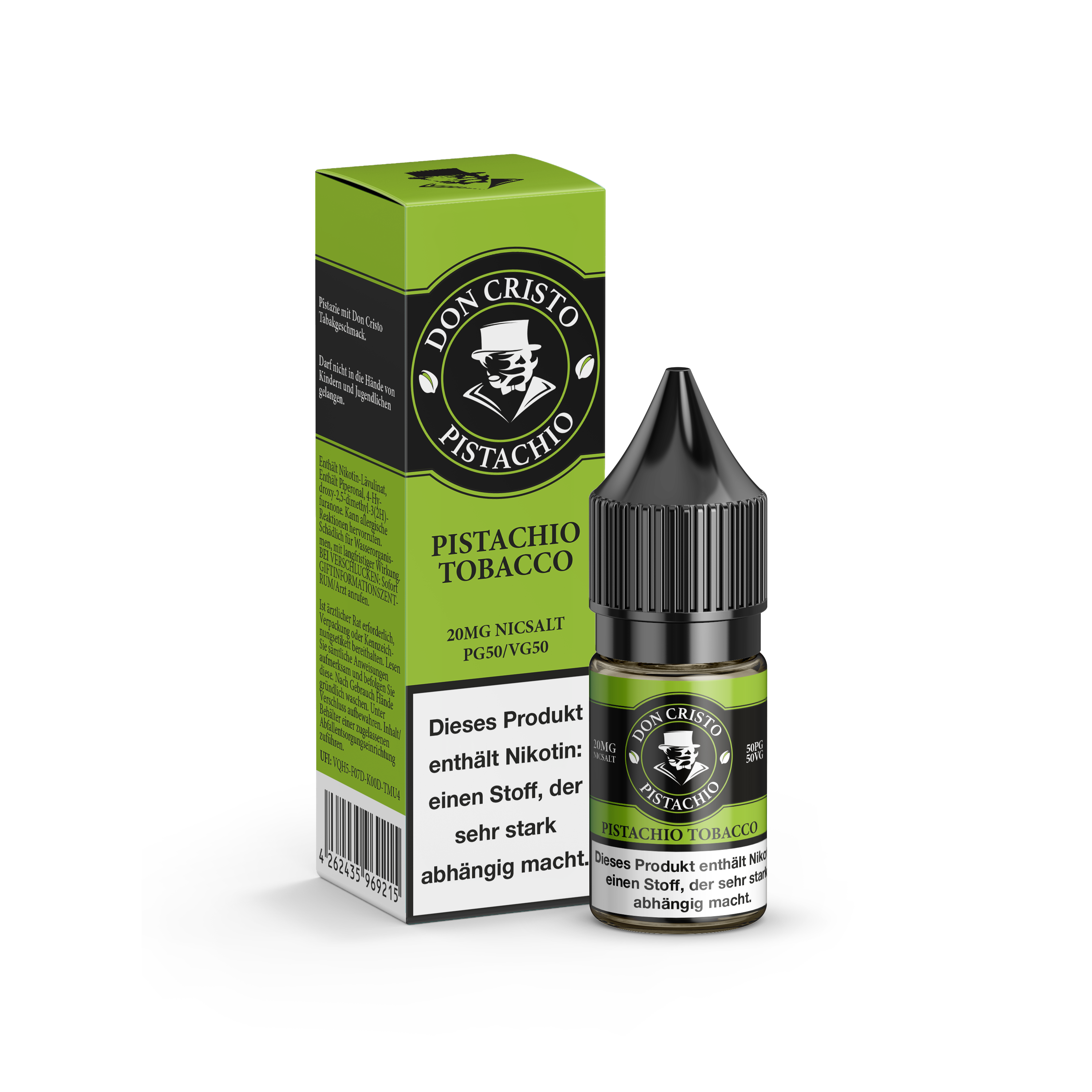 Don Cristo Pistachio Tobacco Nikotinsalz-Liquid 20mg/ml - Elfbar600.Bayern
