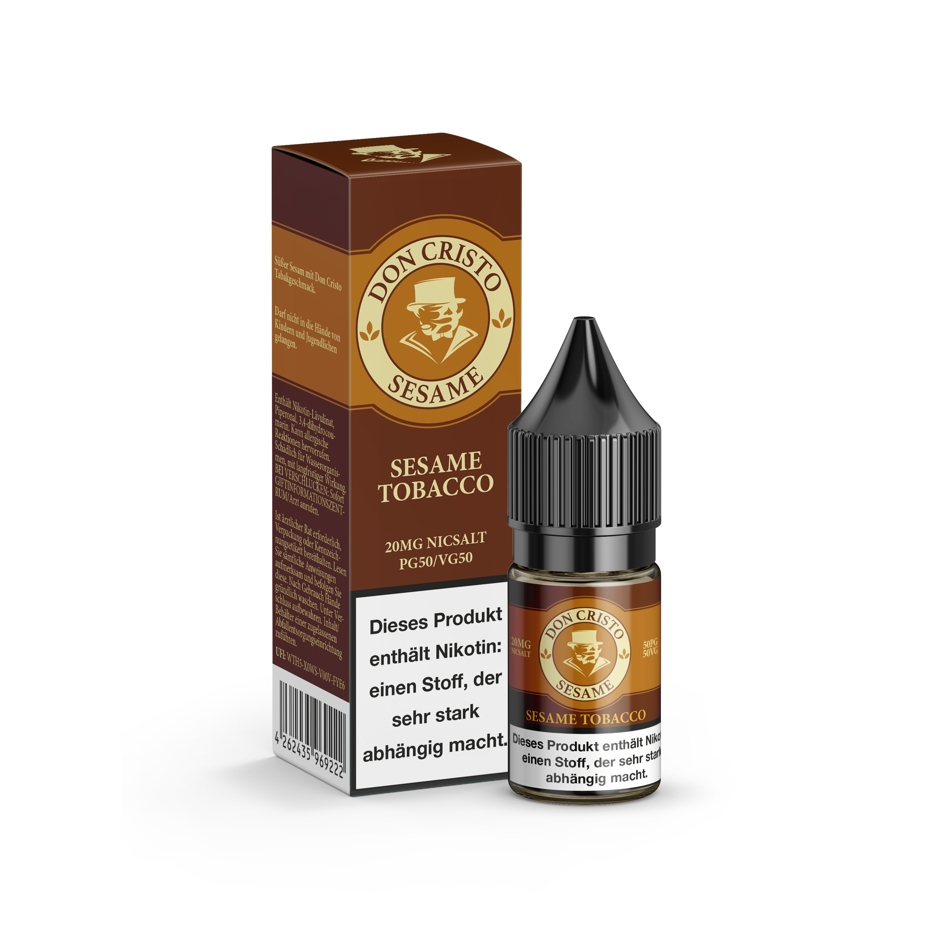 Don Cristo Sesame Tobacco Nikotinsalz-Liquid 20mg/ml - Elfbar600.Bayern