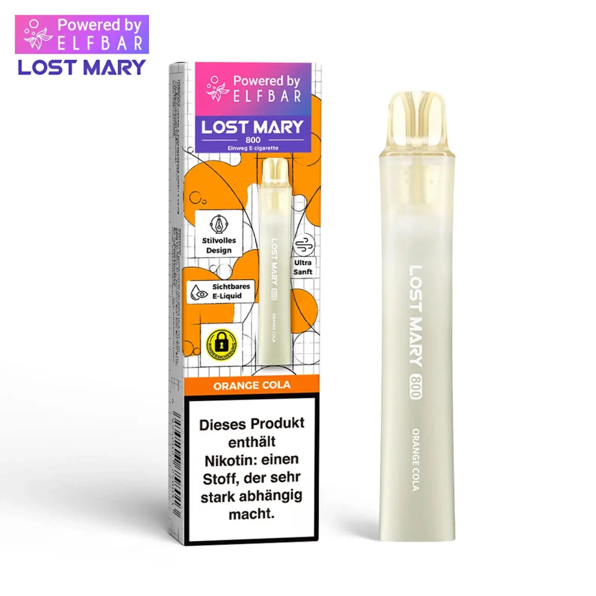 Lost Mary LM800 Einweg-Vape 20 mg/ml powered by Elfbar | Vapechamp.de