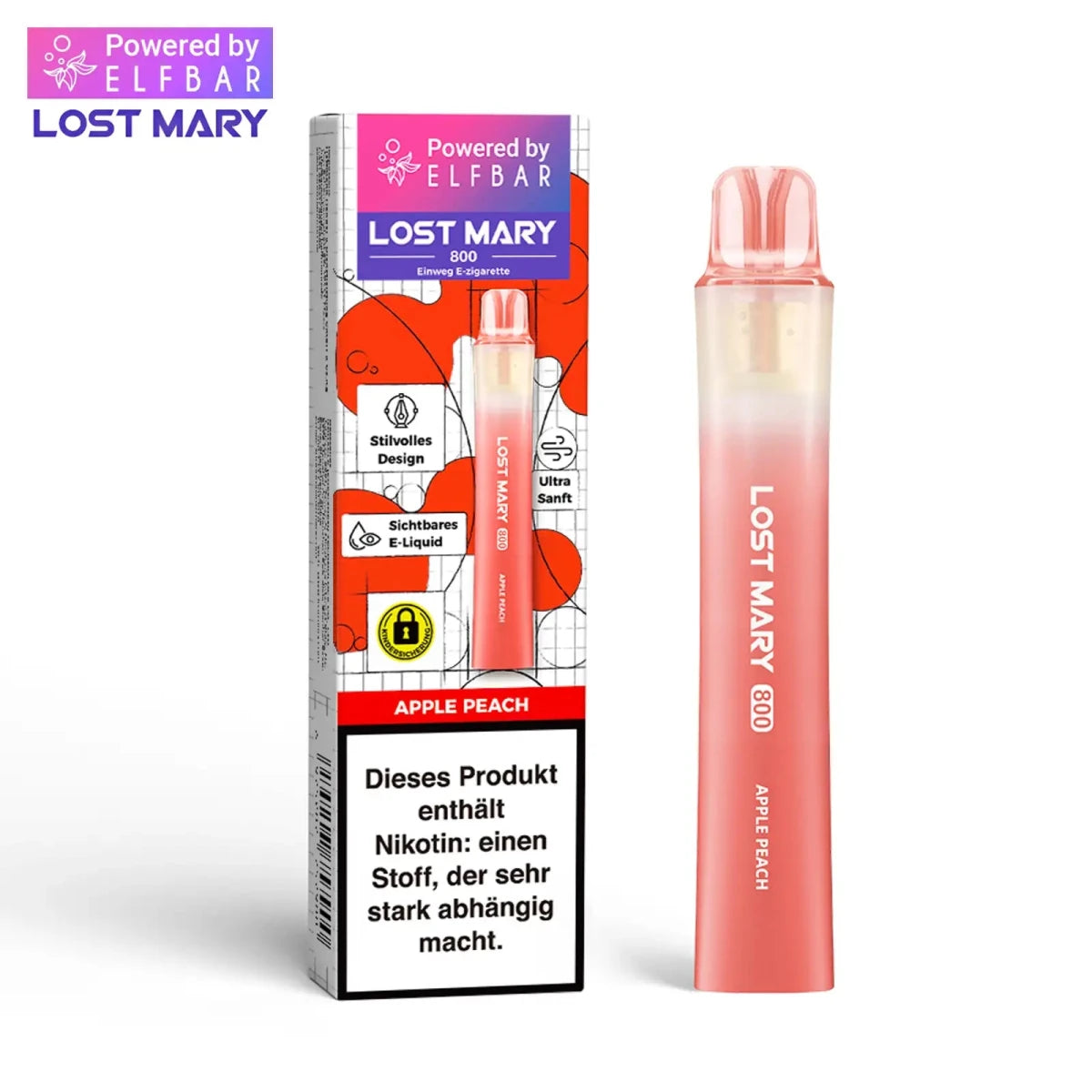 Lost Mary LM800 Einweg-Vape 20 mg/ml powered by Elfbar