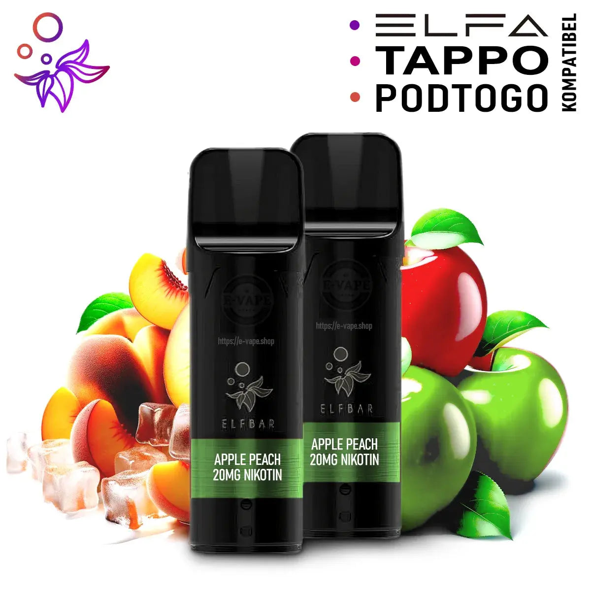 Apple Peach Pod für Elfbar ELFA, Tappo