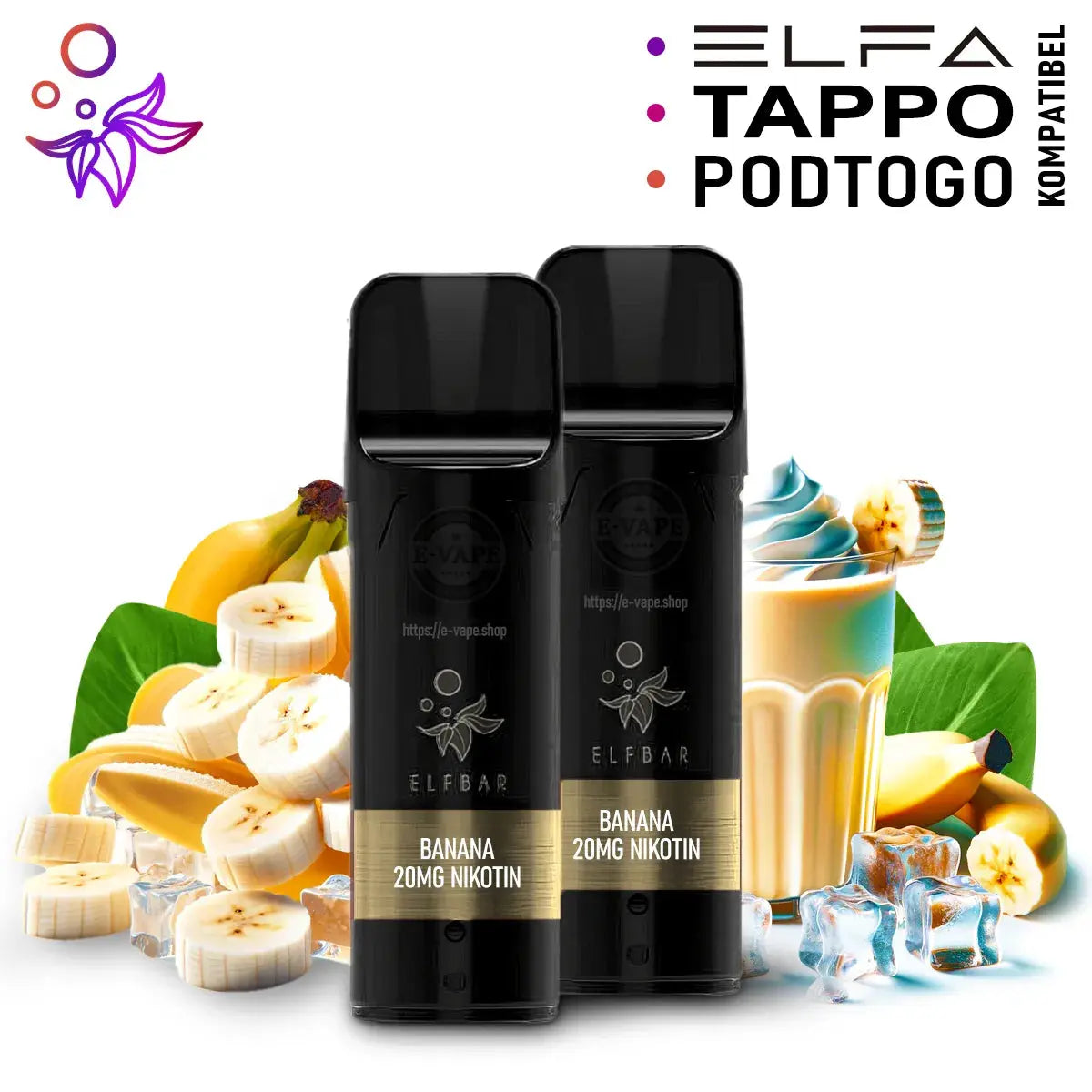 Banana  Pods für Elfbar ELFA, Tappo