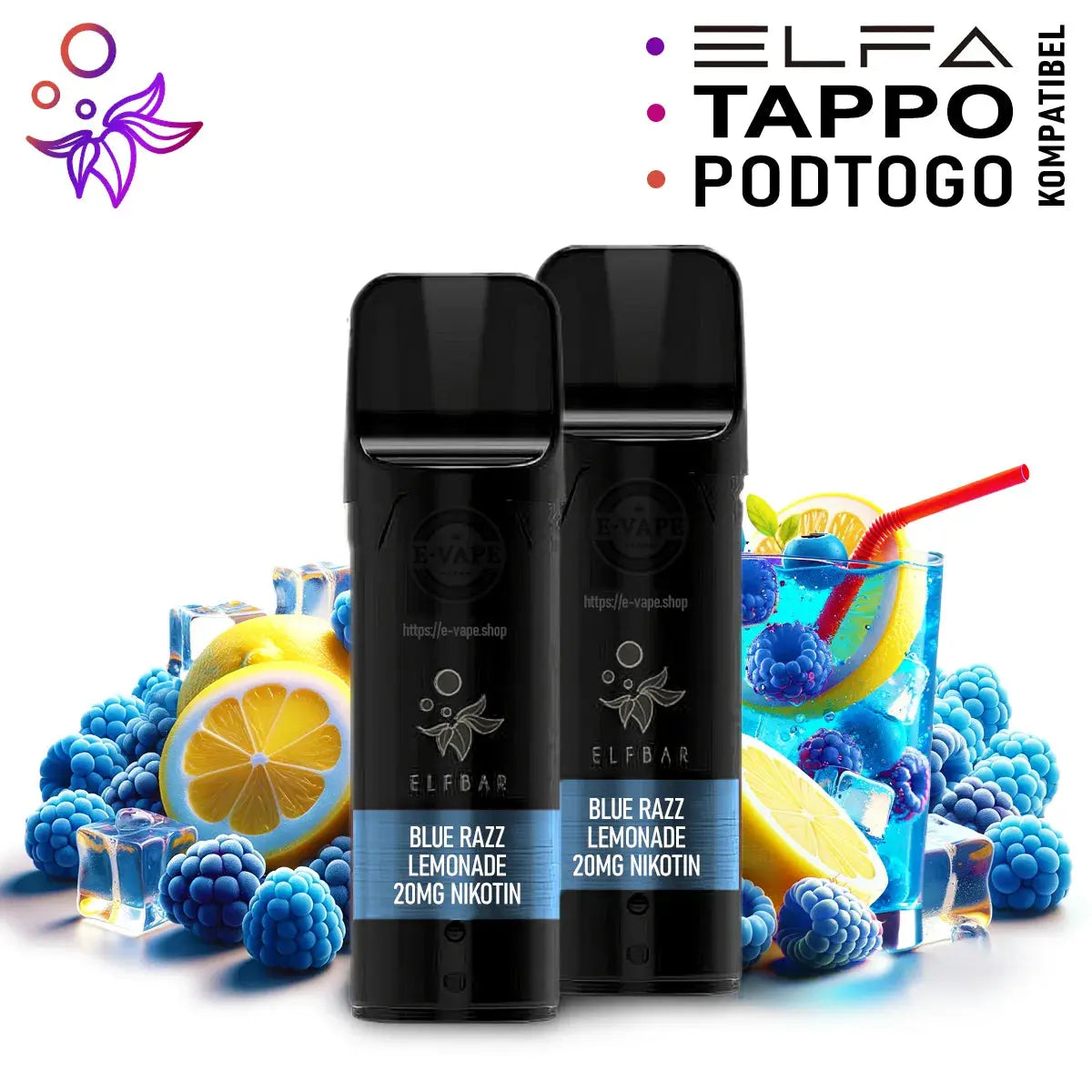 Blue Razz Lemonade  Pods für Elfbar ELFA, Tappo