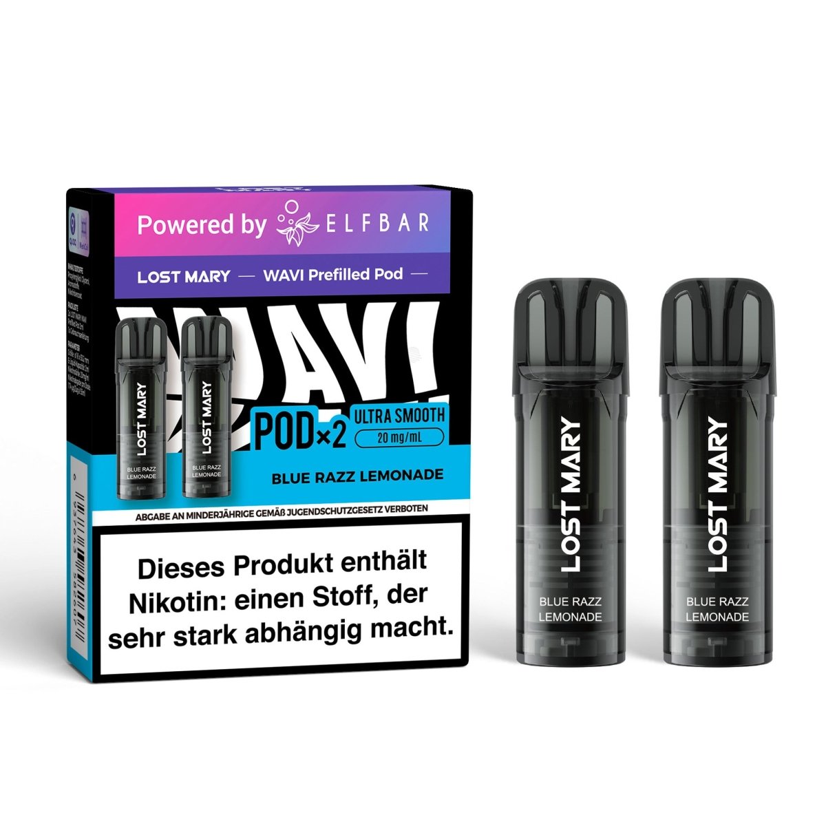 Elfbar Pods ELFA Lost Mary Wavi 20 mg/ml 2 Stk. | Vapechamp.de Elfbar Pods ELFA Lost Mary Wavi 20 mg/ml 2 Stk. | Vapechamp.de