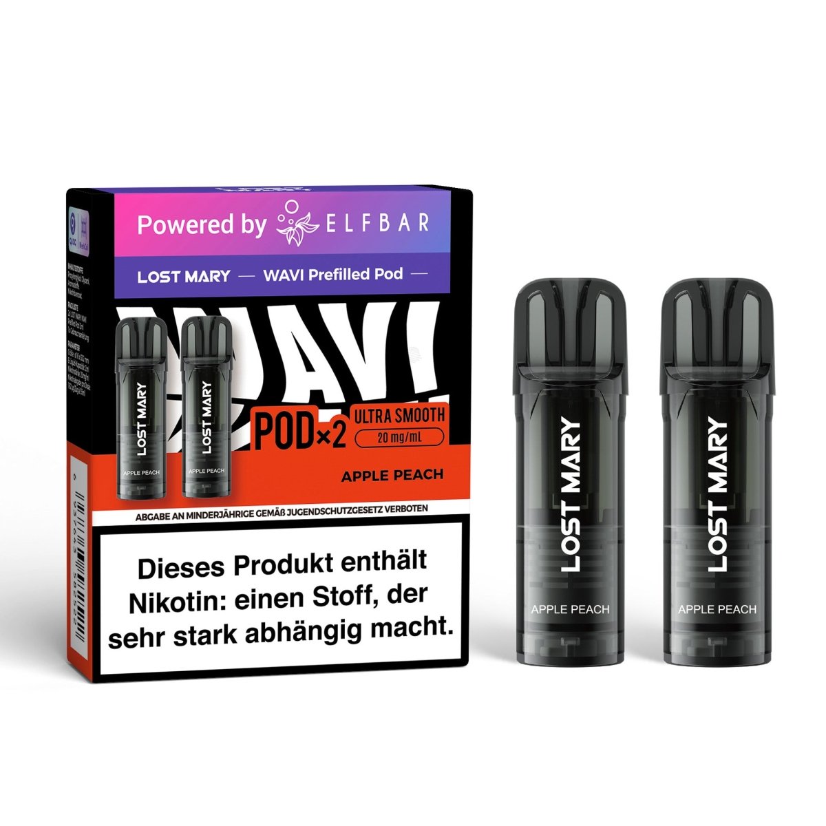 Elfbar Pods ELFA Lost Mary Wavi 20 mg/ml 2 Stk. | Vapechamp.de Elfbar Pods ELFA Lost Mary Wavi 20 mg/ml 2 Stk. | Vapechamp.de