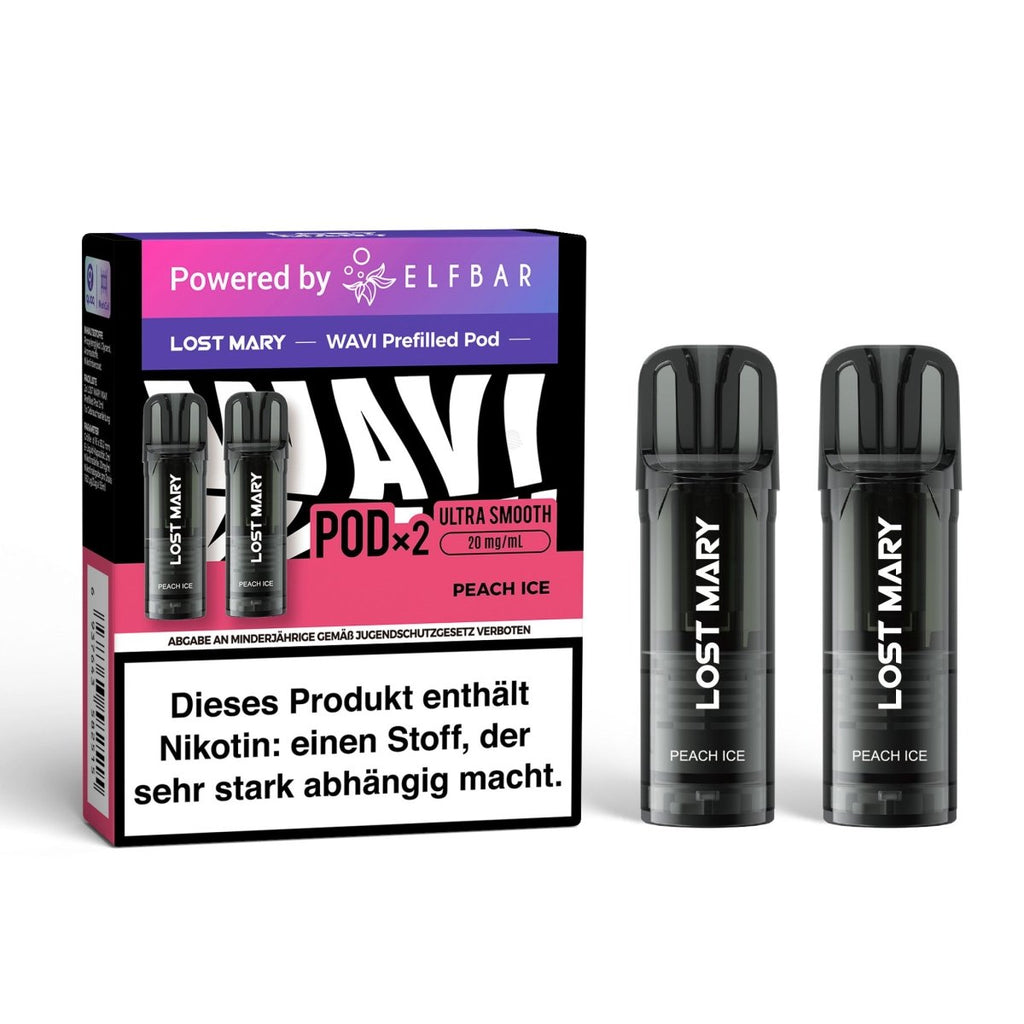 Elfbar ELFA Pods Lost Mary Wavi 20mg/ml 2 Stk. – Peach Ice