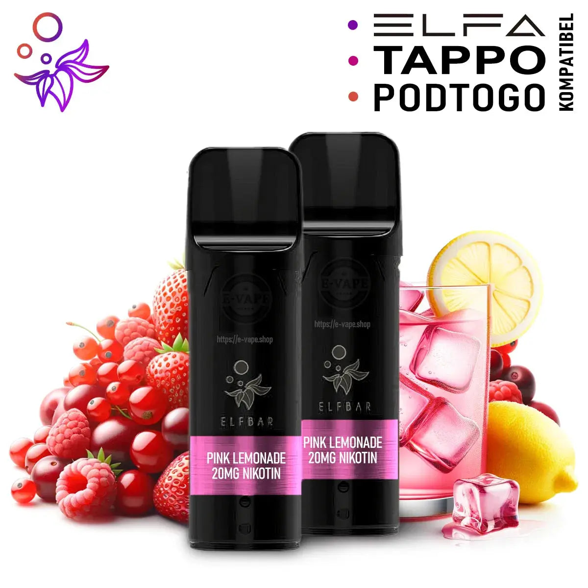 Pink Lemonade Pods für Elfbar Elfa, Tappo