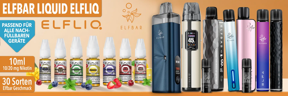 Elfbar Liquid ELFLIQ – 10 und 20 mg/ml
