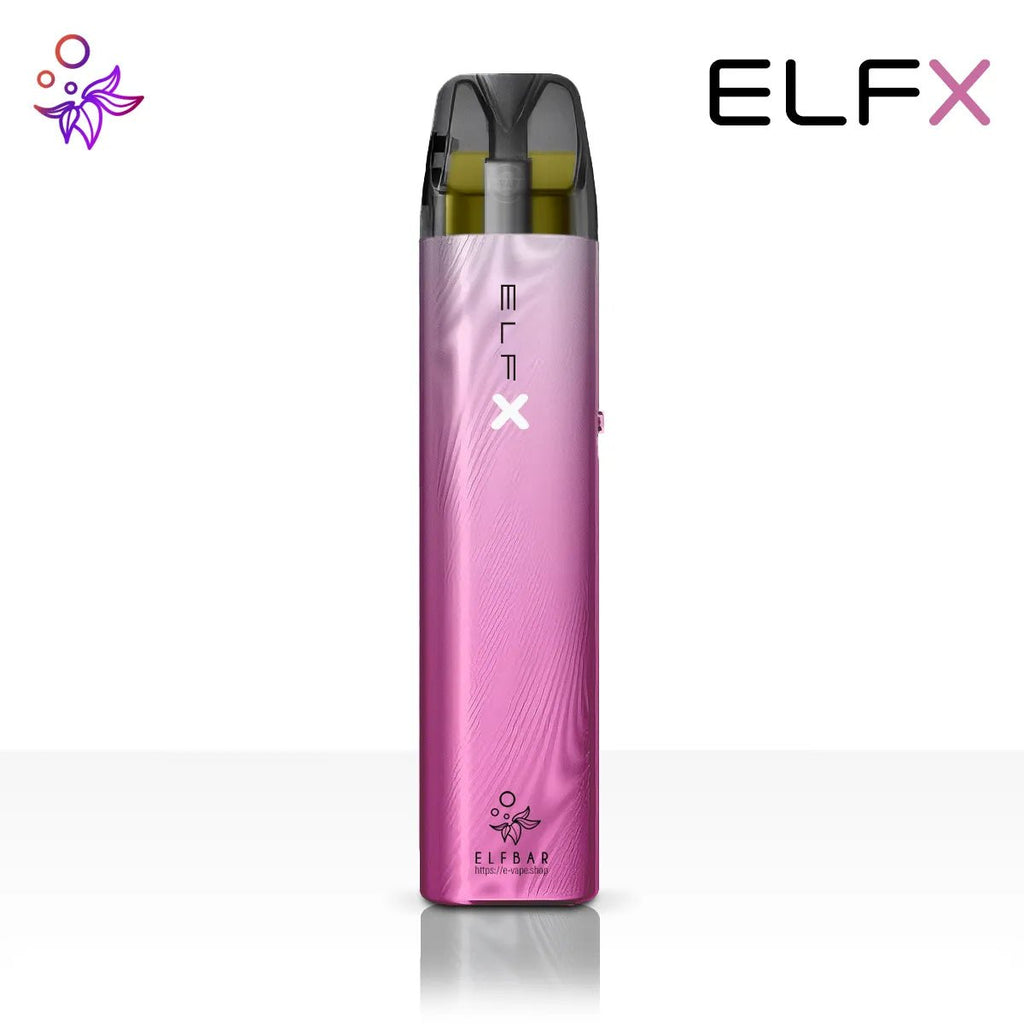 Elfbar ElfX Pod Kit Set -  1000 mAh Akku - wiederbefüllbar – Silver pink