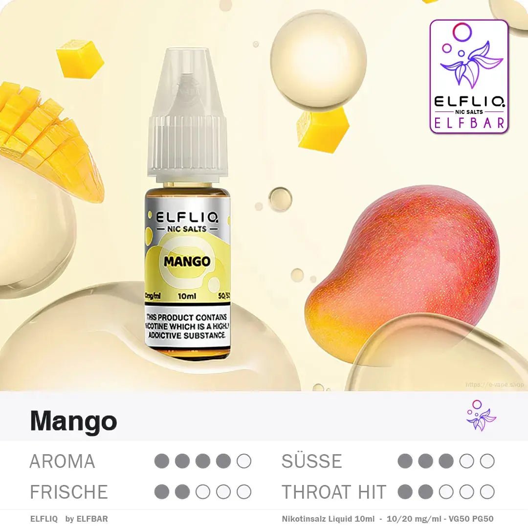 Elfbar Liquid ELFLIQ 10/20mg 10ml - Vapechamp.de