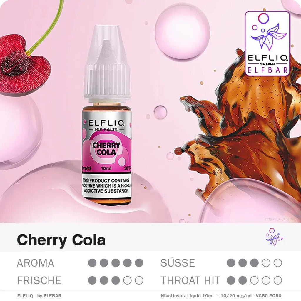 Elfbar Liquid ELFLIQ 10/20mg 10ml - Vapechamp.de