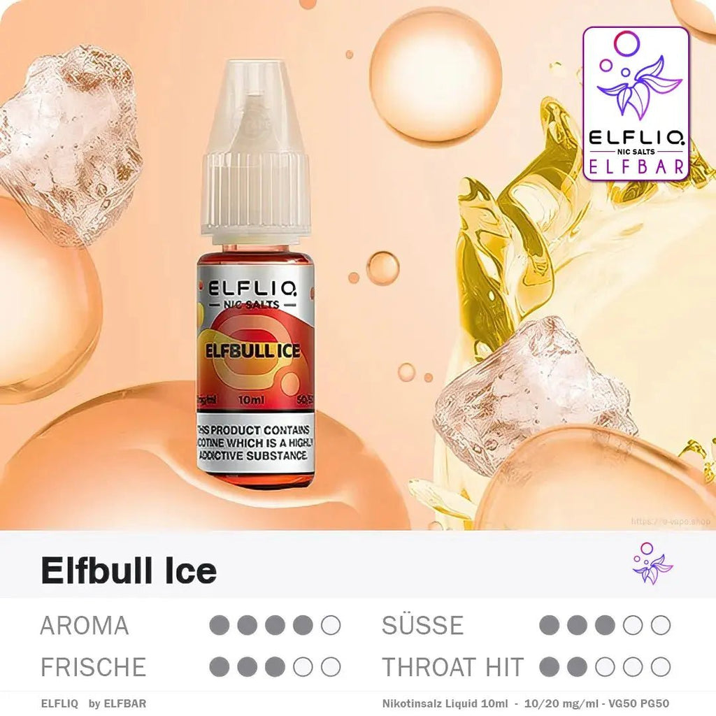 Elfbar Liquid ELFLIQ 10/20mg 10ml - Vapechamp.de