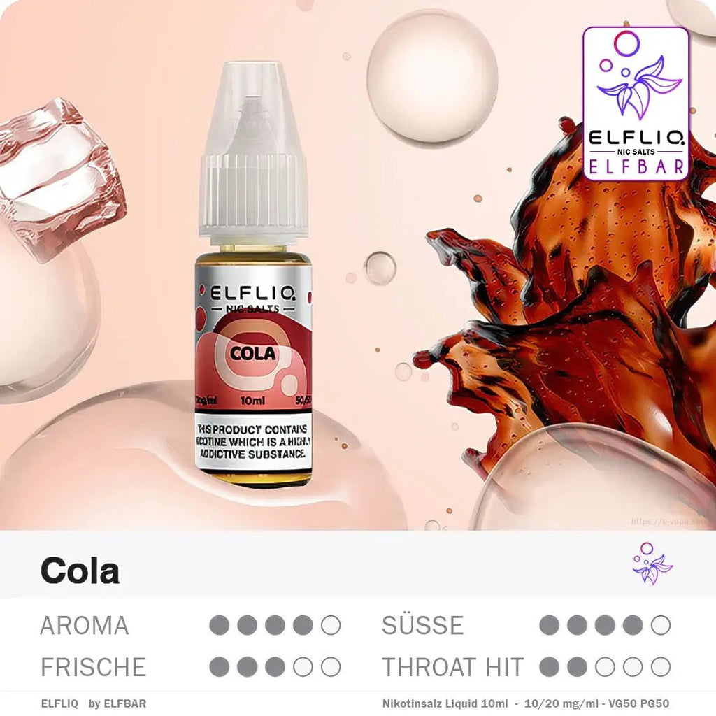 Elfbar Liquid ELFLIQ 10/20mg 10ml - Vapechamp.de