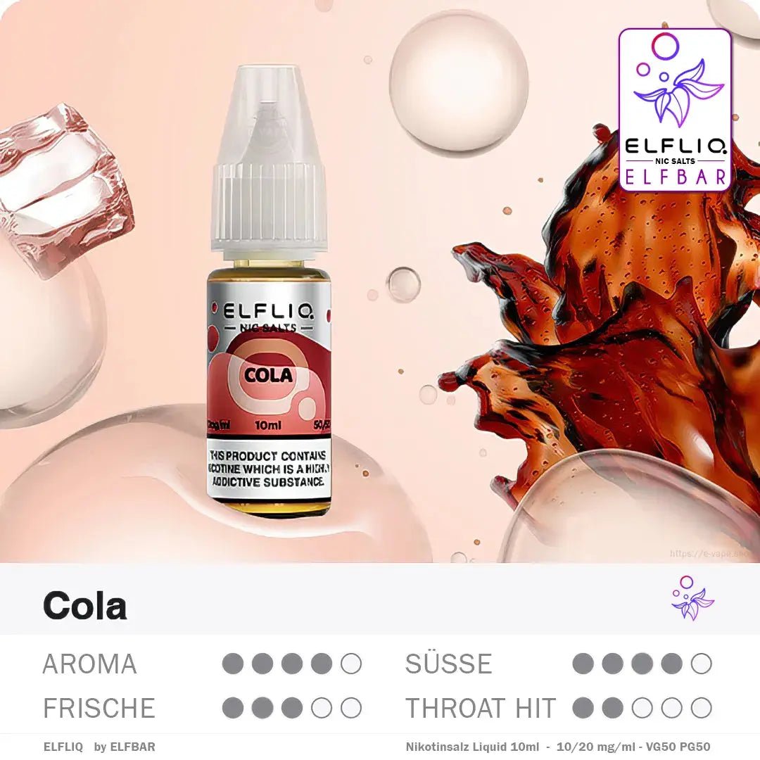 Elfbar Liquid ELFLIQ 10/20mg 10ml - Vapechamp.de