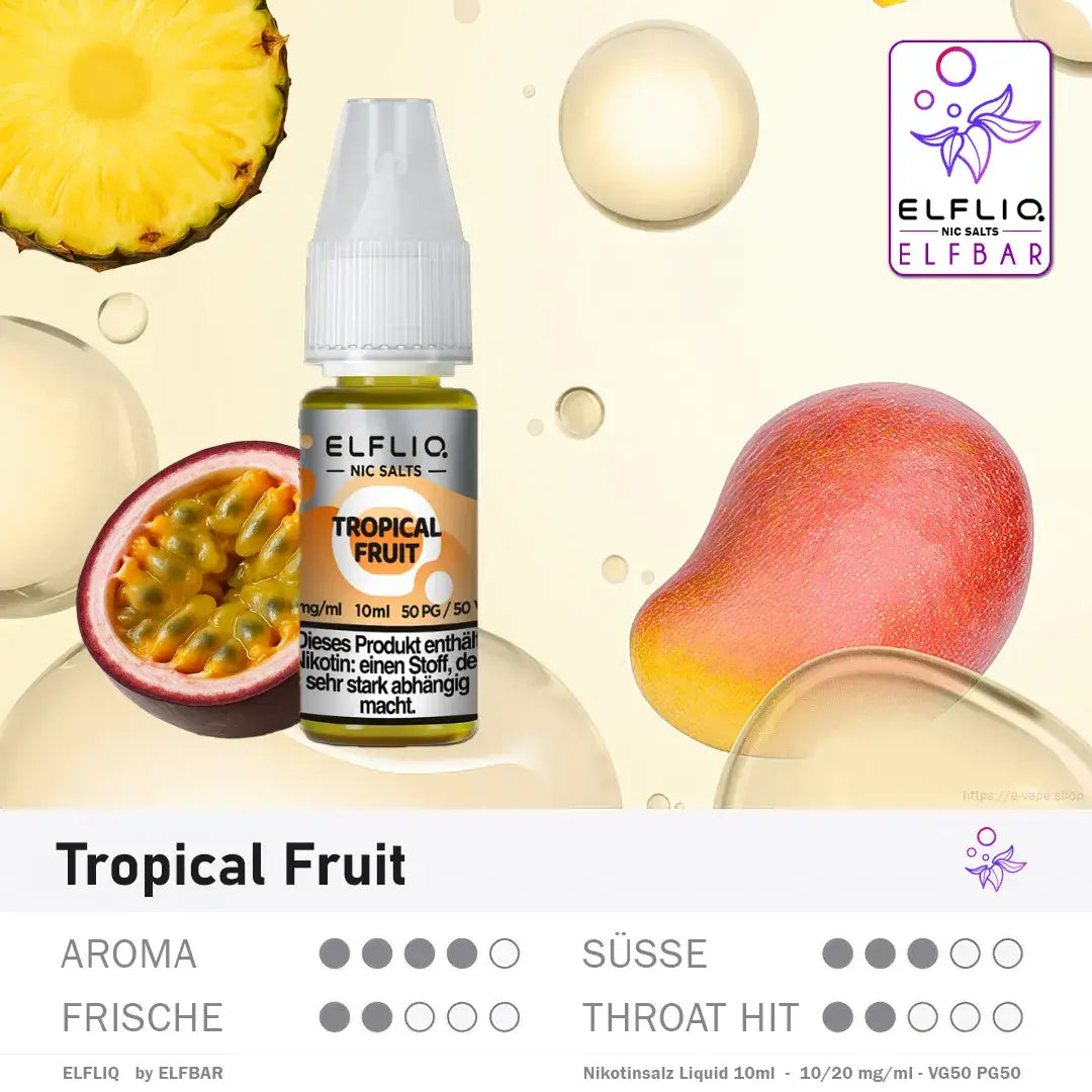 Elfbar ELFLIQ Tropical Fruit Liquid 10ml online bestellen in Deutschland