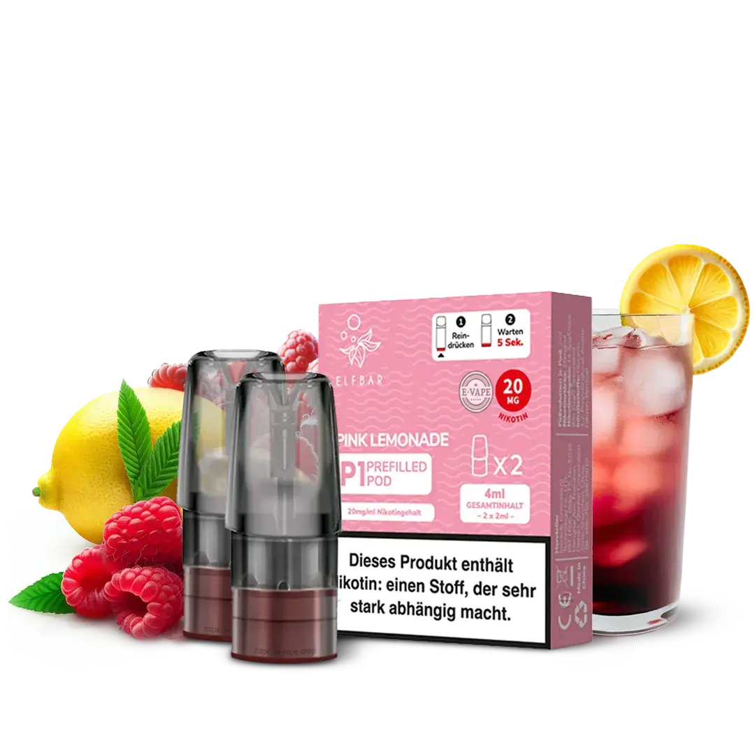 Elfbar Mate 500 2x Pink Lemonade 20mg Pod - Vapechamp.de