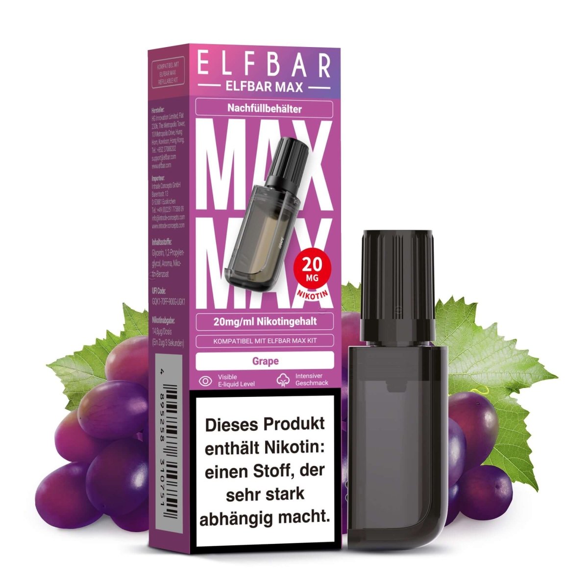 Elfbar Max Akkuträger & Liquid - Vapechamp.de
