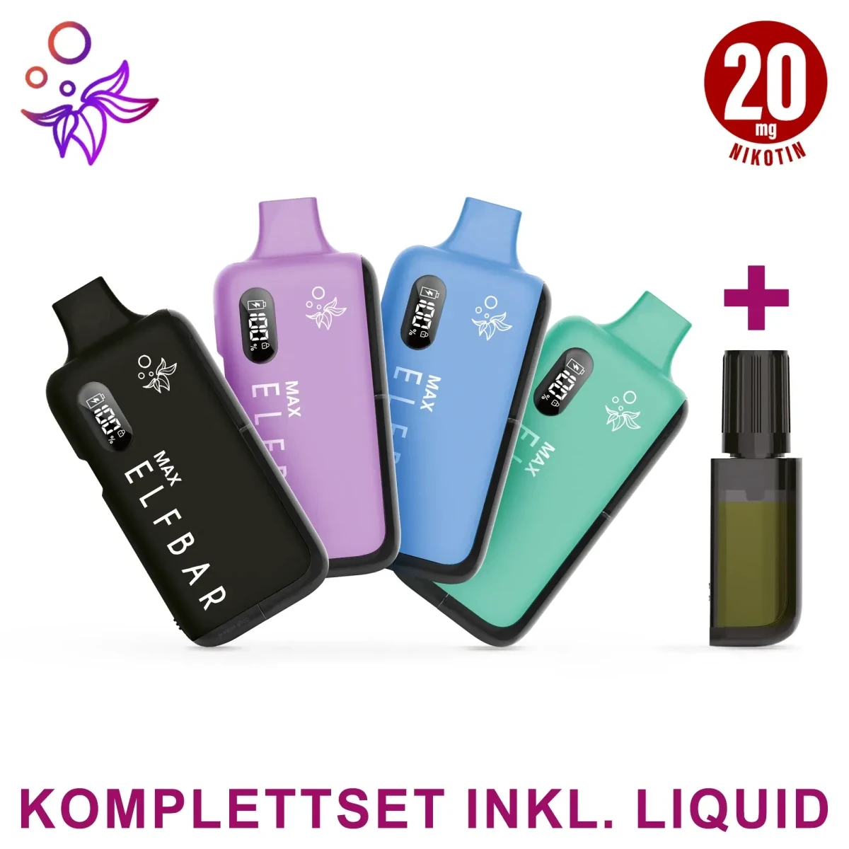 Elfbar Max Akkuträger & Liquid