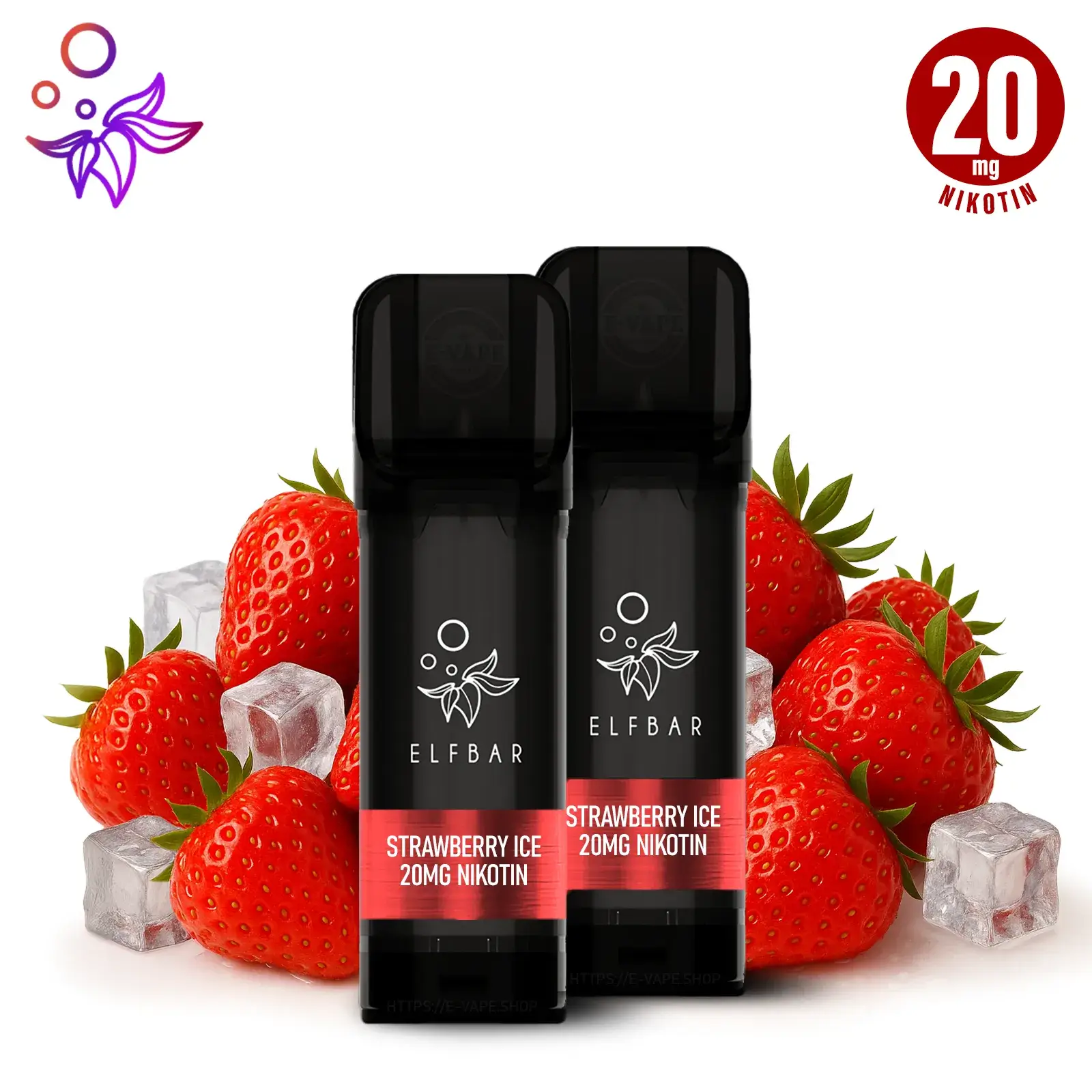 Elfbar ELFA Strawberry Ice Pods 2er Pack günstig kaufen