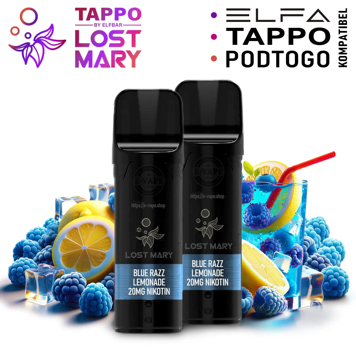 ELFA TAPPO Pods Blue Razz Lemonade