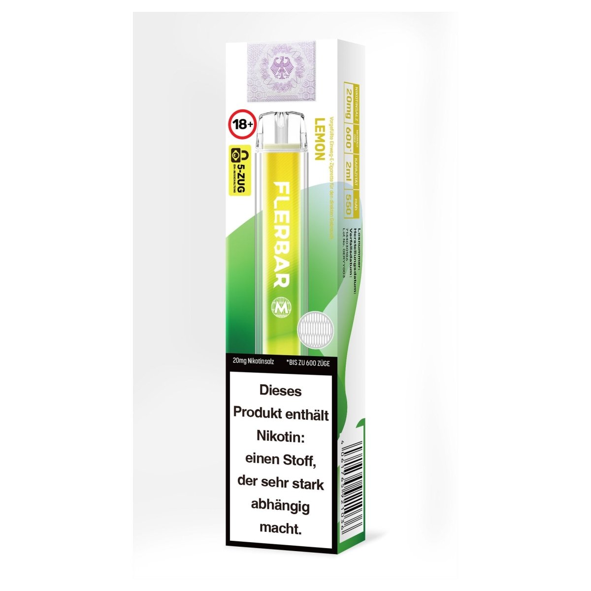Flerbar M Einweg E-Zigarette 20mg – bis zu 600 Züge - Vapechamp.de