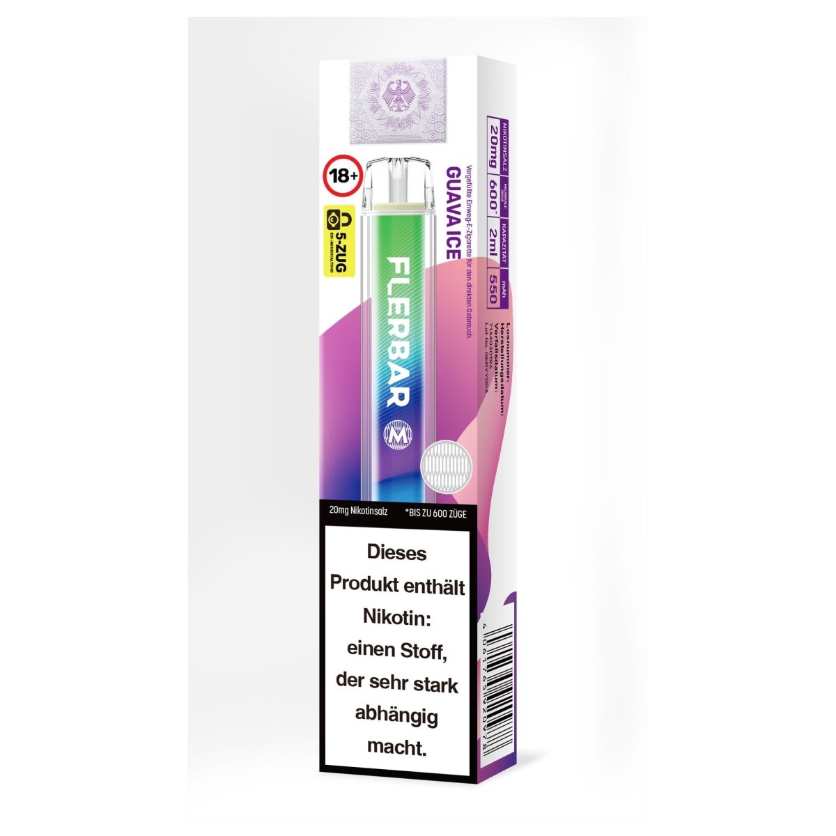 Flerbar M Einweg E-Zigarette 20mg – bis zu 600 Züge - Vapechamp.de