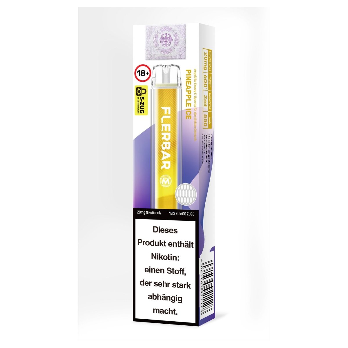 Flerbar M Einweg E-Zigarette 20mg – bis zu 600 Züge - Vapechamp.de