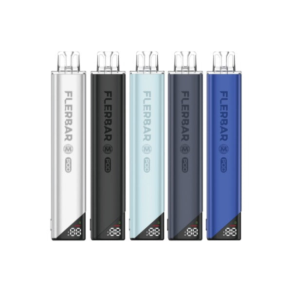 Flerbar M Pod Akku 650 mAh in fünf Farben mit Display