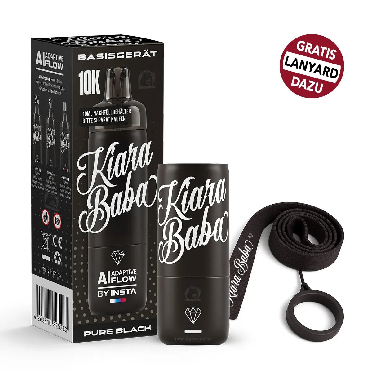 Kiara Baba Vape 10K Akku + Verdampfer | Vapechamp.de Kiara Baba Vape 10K Akku + Verdampfer | Vapechamp.de