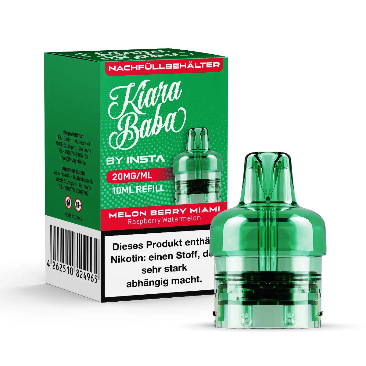 Kiara Baba Vape Refill Container 10ml Feal