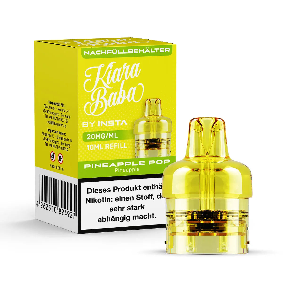Kiara Baba Vape Refill Container 10ml Feal