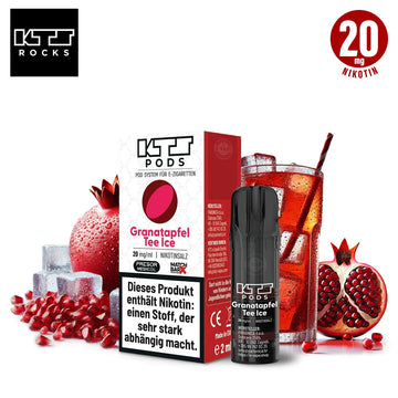 KTS Pods Granatapfel Tee Ice – Granatapfel & Grüner Eistee – 20mg/ml für ELFA