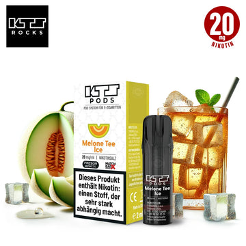 KTS Pods Melone Tee Ice – Honigmelone & Weißer Tee – 20mg/ml für ELFA
