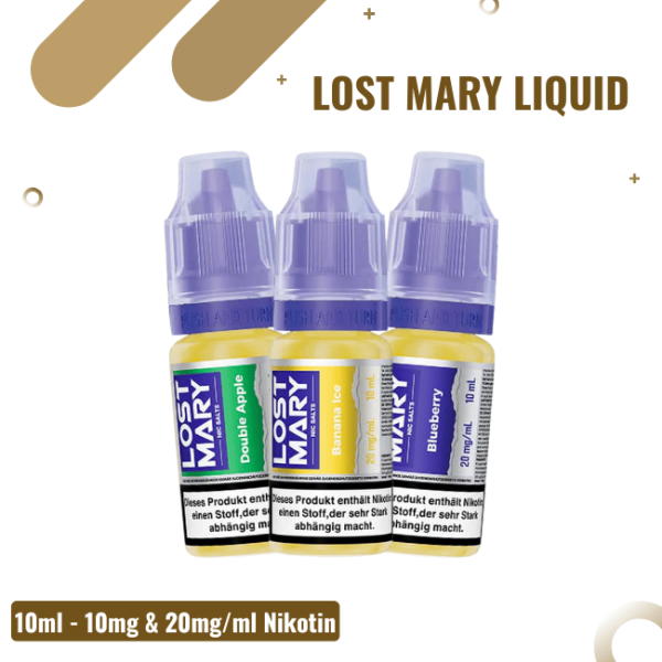 Lost Mary Liquid 10ml Nikotinsalz – alle Sorten