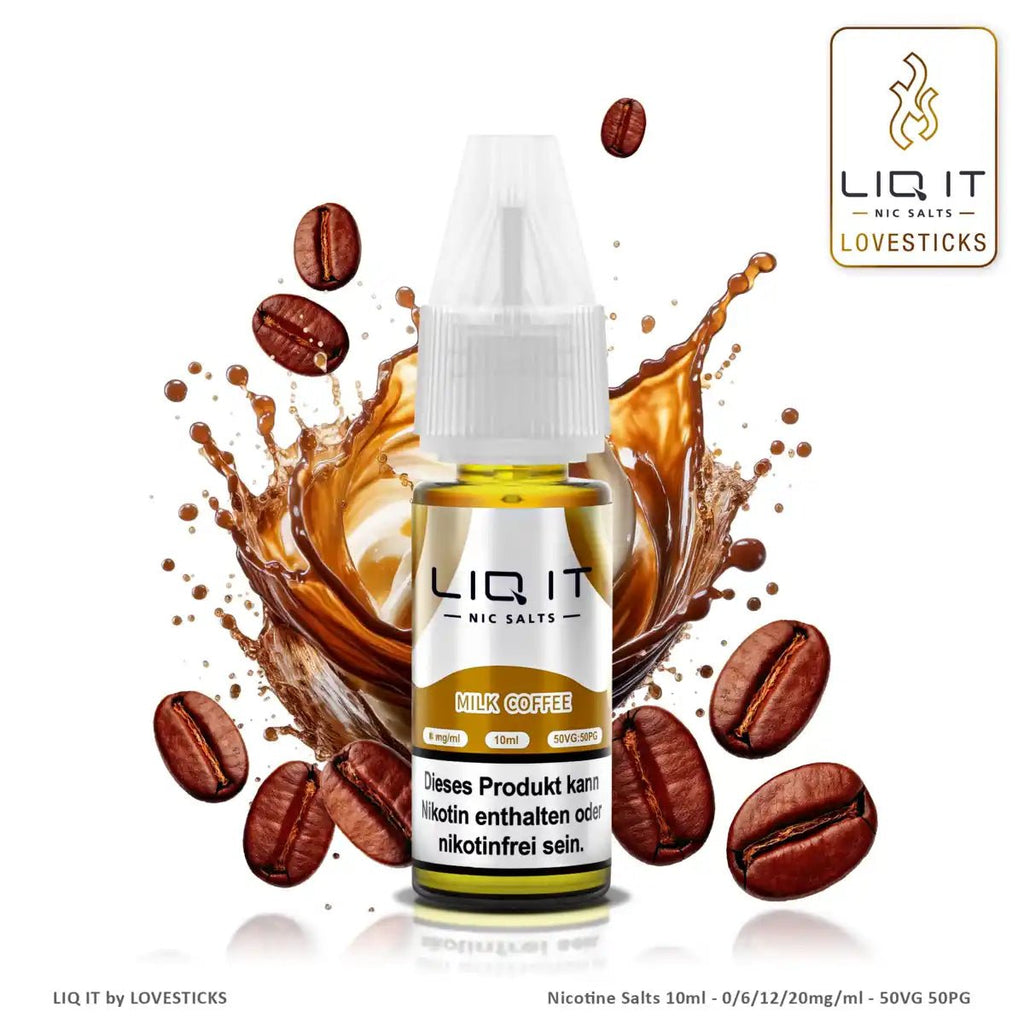 Lovesticks LiQ iT Liquid 0 mg/ml nikotinfrei ⓿ – Milk Coffee