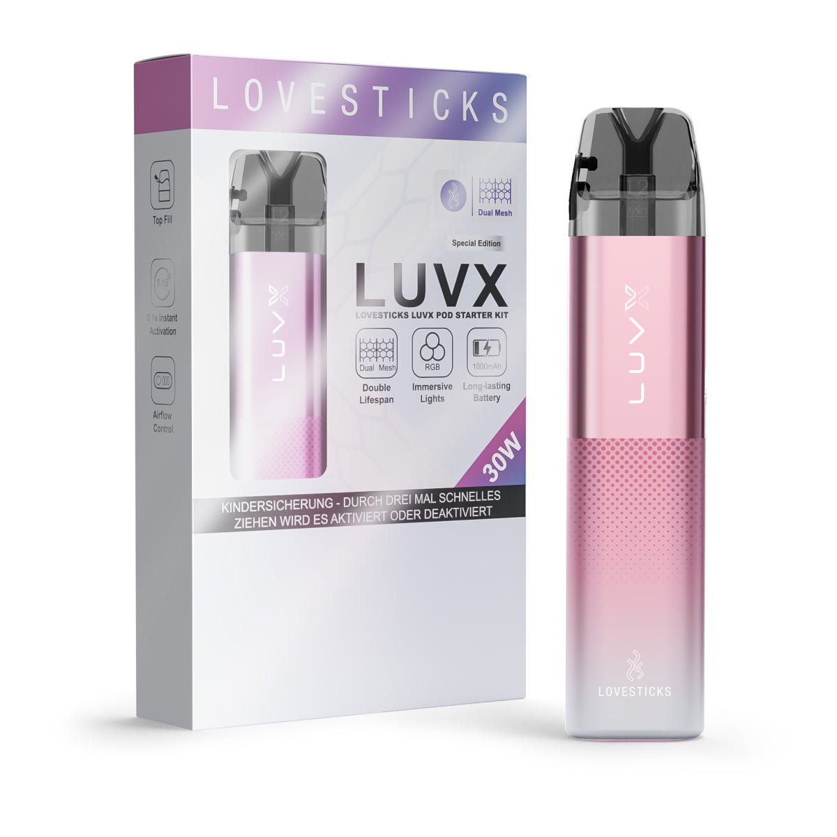 Lovesticks LuvX Pod - Kit, baugleich mit Elfbar ElfX - Vapechamp.de