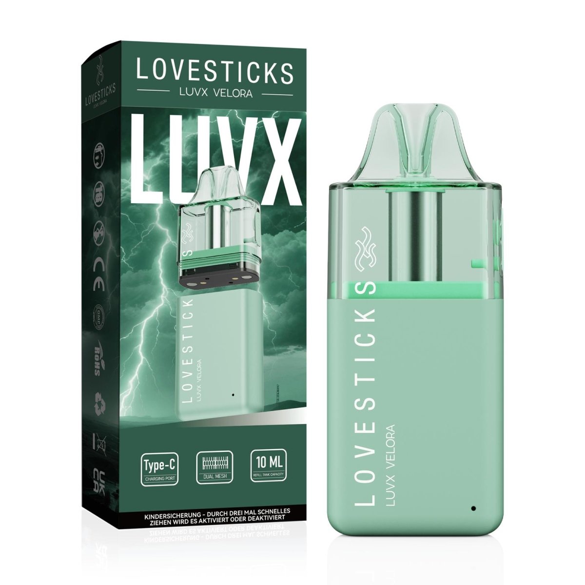 Lovesticks Verlora Luvx Refill Pod Kit mit 10ml Tank - Vapechamp.de
